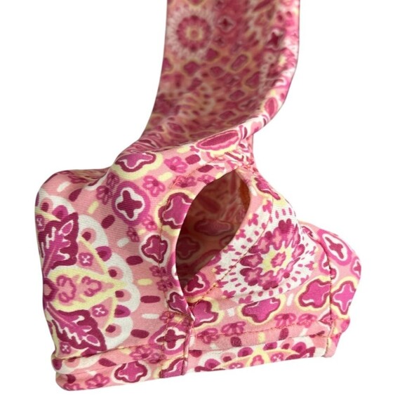 Coolibar UPF 50+ Seacoast Beach Cover-up Dress Size XS Pink Floral LS Hoodie - Picture 3 of 9